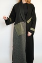 A7-Leather joint abaya
