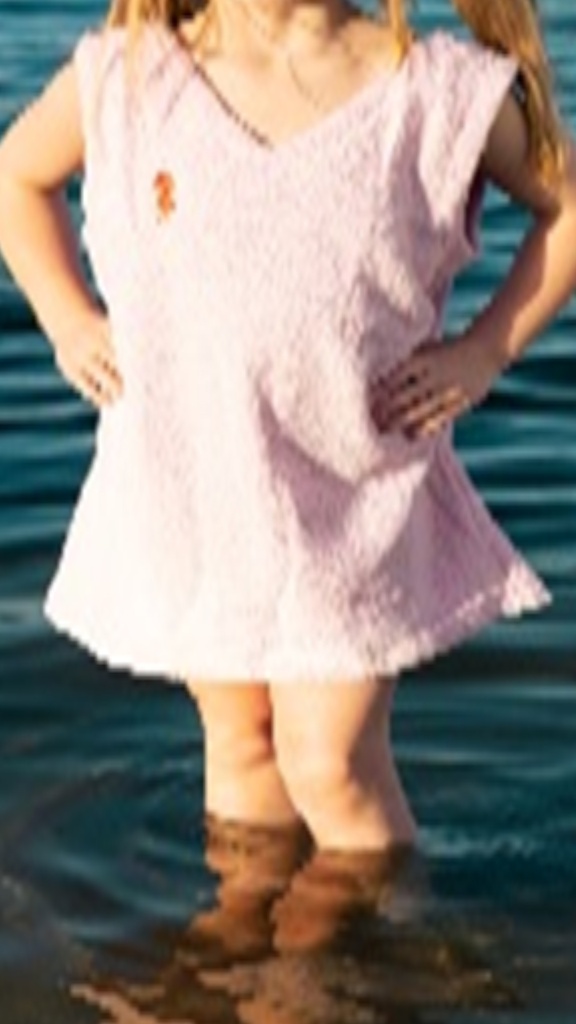 V Neck towel dress