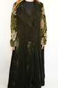 WN5-Embellished sleeves velvet blazer