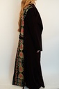 WN6-Embellished flower back velvet blazer